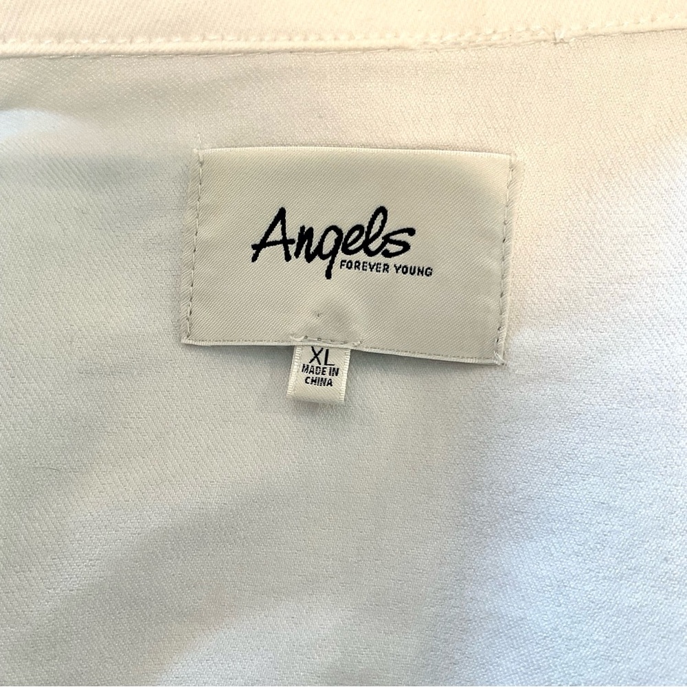 Angels White Denim Jacket - Picture 8 of 10